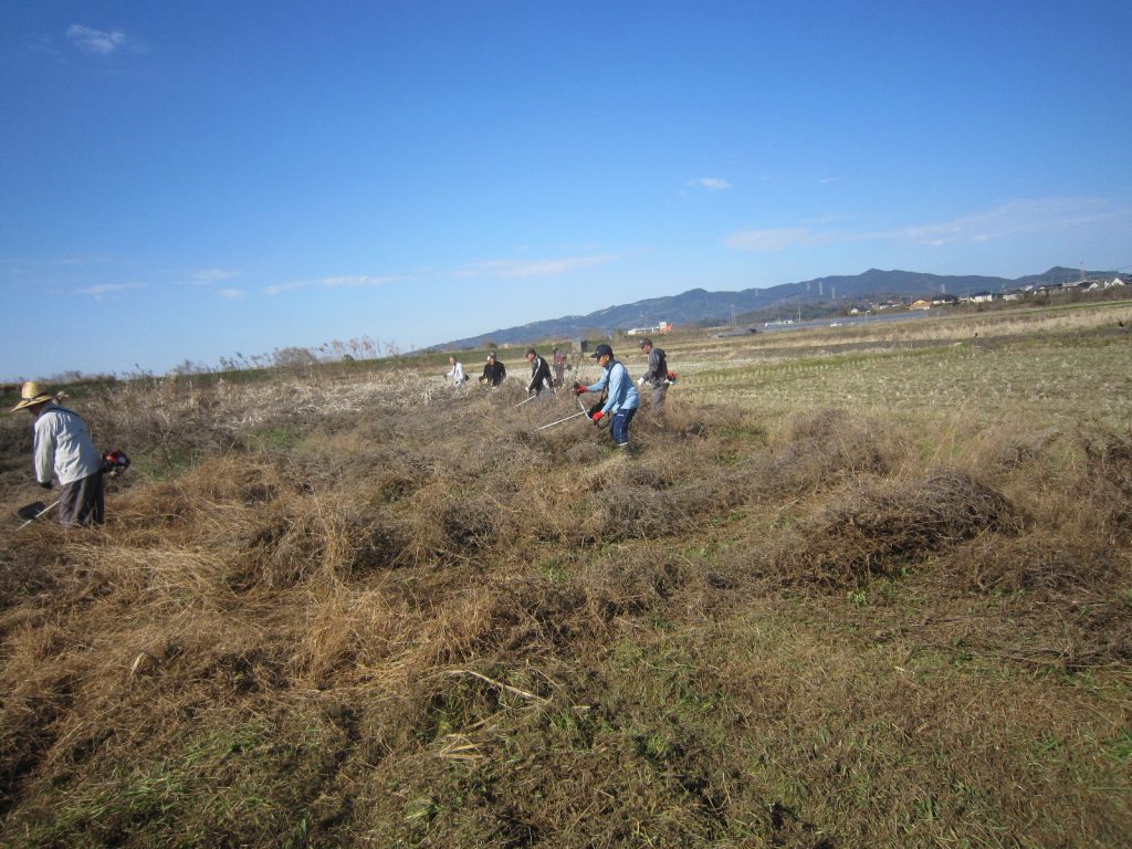 耕作放棄地の解消の為の草刈りを実施しました。